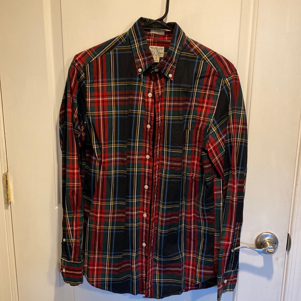 J. Crew Mens Classic Stewart Plaid Tartan in Small